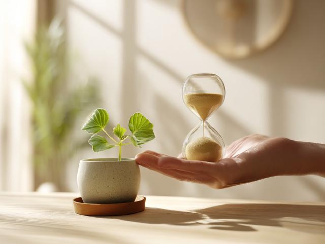 iemand die kiest voor mini-gewoontes in plaats van een rookpauze