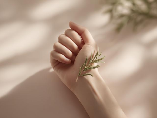 شخص يضع يديه على طاولة ويأخذ نفسًا هادئًا بعد جدال