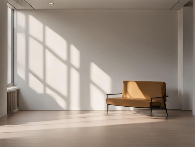 Een rustige stoep met zacht daglicht en zonder mensenmassa