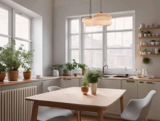 Person, die an einem Küchentisch ruhig einen Neustart-Plan aufschreibt