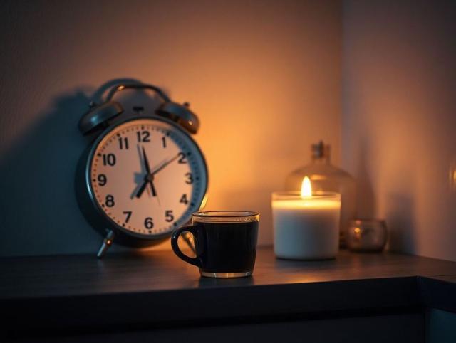 A kitchen clock, cold coffee, and an untouched lighter